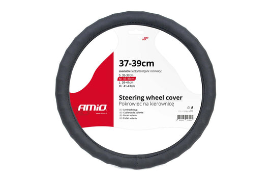 Husa volan Amio 37-39cm, negru clasic