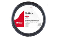 Husa volan Amio 37-39cm, neagra, din piele ecologica respirabila