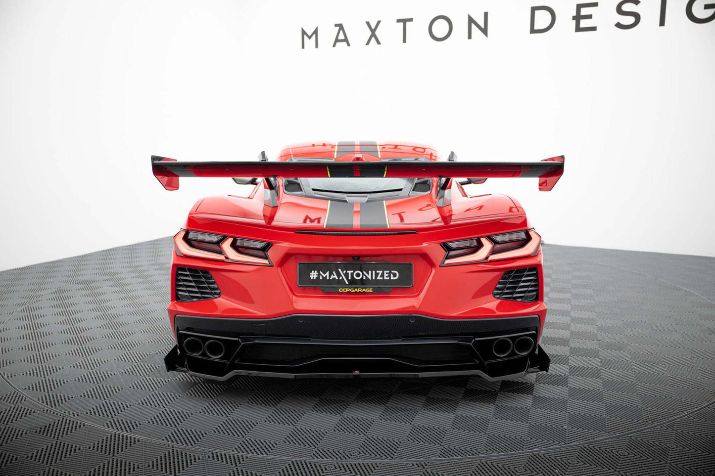 Spoiler Maxton Design din fibra de carbon tip aripa Chevrolet Corvette C8 (dupa 2020)