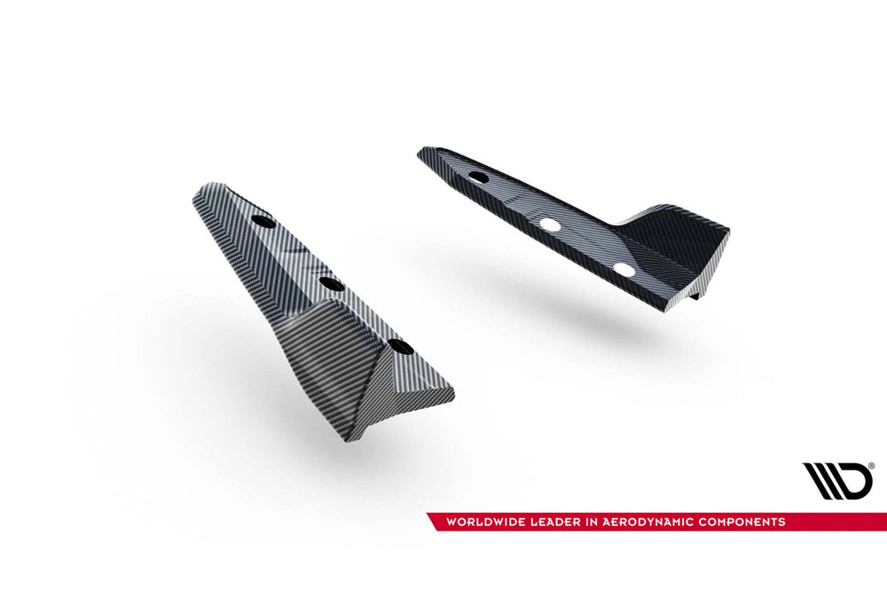 Insertii laterale Carbon Maxton Design pentru bara spate BMW X5 M F95 (dupa 2023)