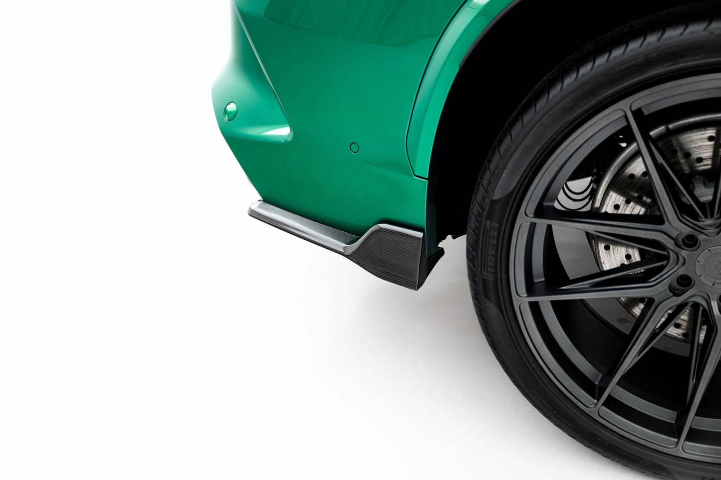 Insertii laterale Carbon Maxton Design pentru bara spate BMW X5 M F95 (dupa 2023)