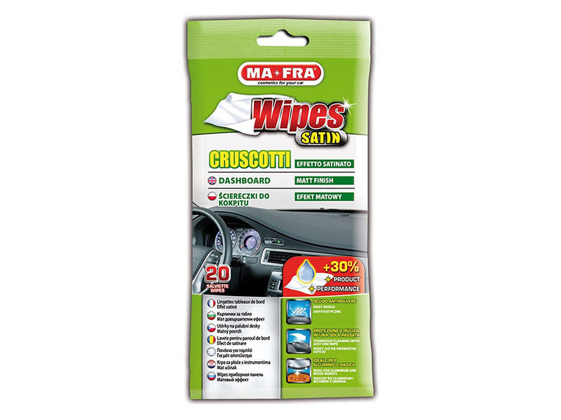 Ma\*Fra wet wipes for dashboards, 20 pieces