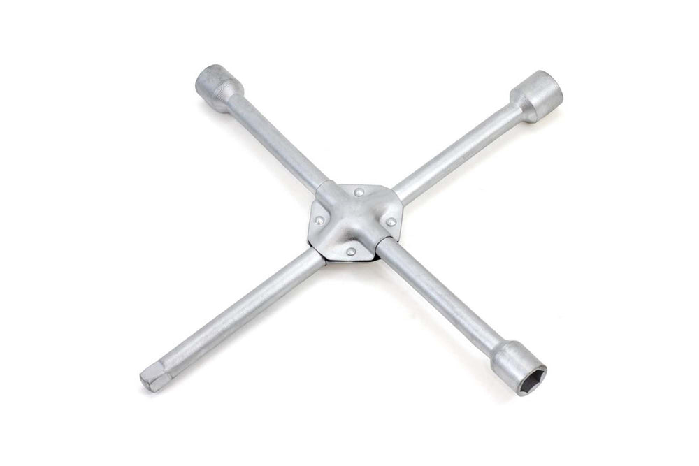 Amio cross wrench for unscrewing 1/2 head studs and nuts, sizes 17/19/21 mm