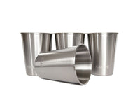 Set of 4 Kanche Take me metal mugs 350ml
