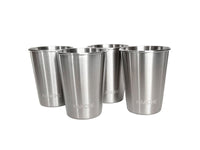 Set of 4 Kanche Take me metal mugs 350ml