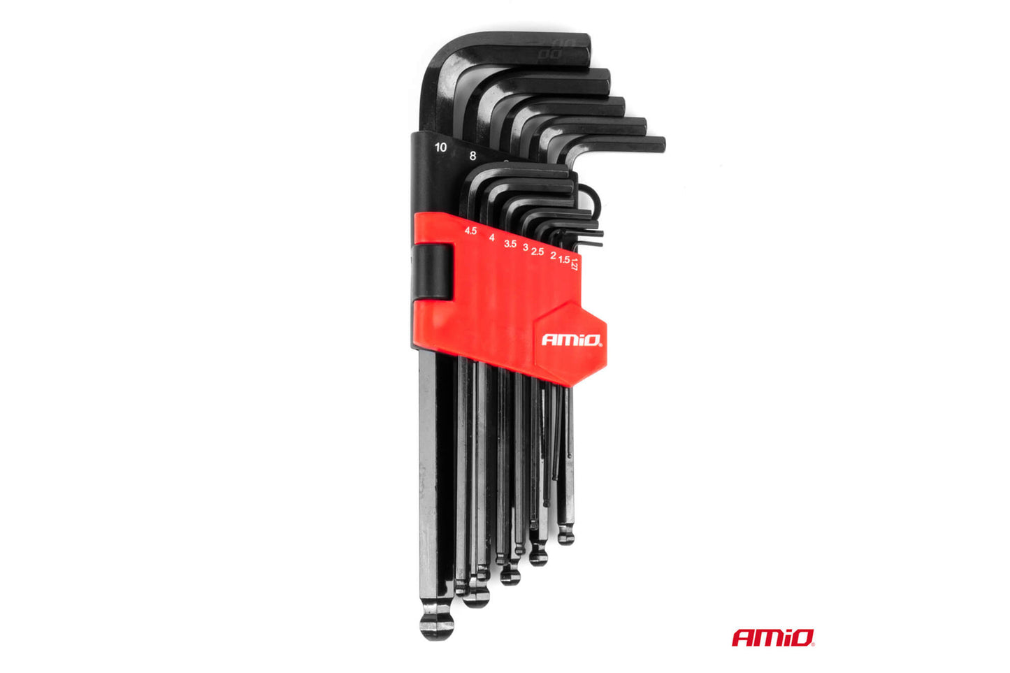 Set chei hexagonale Amio CRV 1.7-10mm, 13 piese, negre