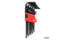 Set chei hexagonale Amio CRV 1.7-10mm, 13 piese, negre