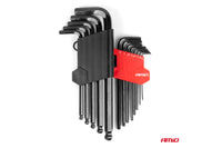 Set chei hexagonale Amio CRV 1.7-10mm, 13 piese, negre