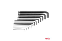 Set chei hexagonale Amio CRV 1.7-10mm, 13 piese, negre