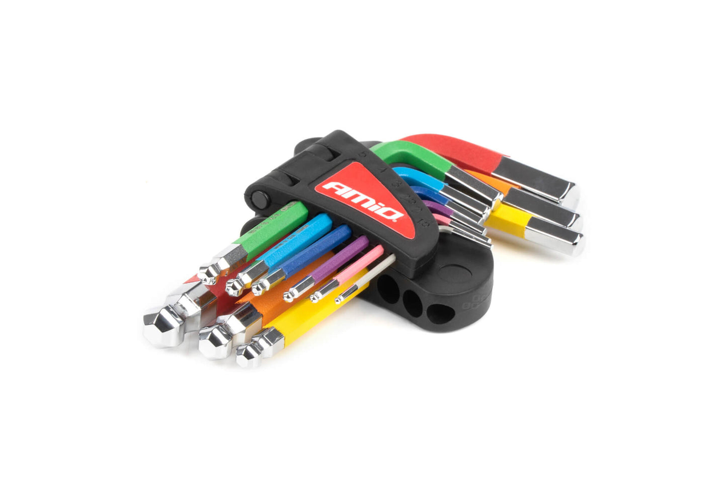Set Amio de chei hexagonale scurte 1.5-10mm, 9 piese