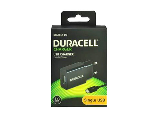 Set incarcare Duracell 220V/1A cu cablu Micro USB 1m negru