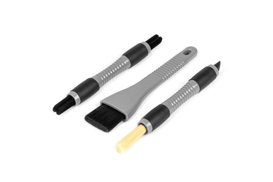 Amio Interior Cleaning and Detailing Brush Set, 3 pieces