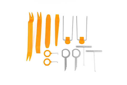 Set ustensile Amio pentru demontarea radio și multimedia, 12 piese