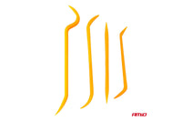 Amio plastic spatula set for removing clips and pins