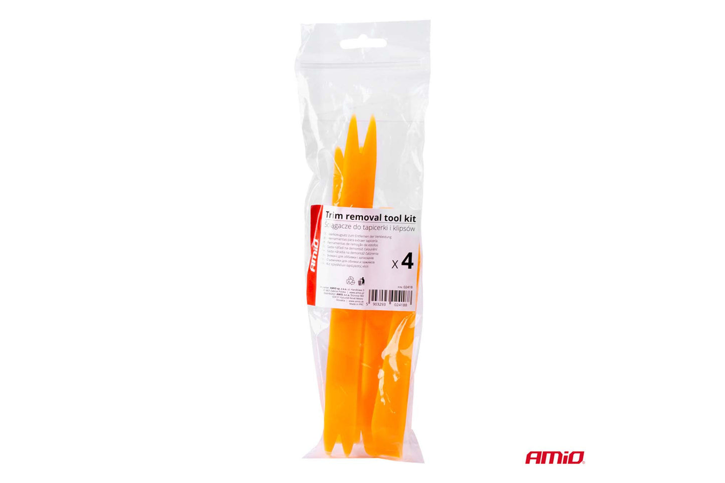 Amio plastic spatula set for removing clips and pins