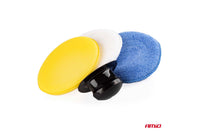 Set 3 bureți pentru curățare și lustruire Amio, 125 mm