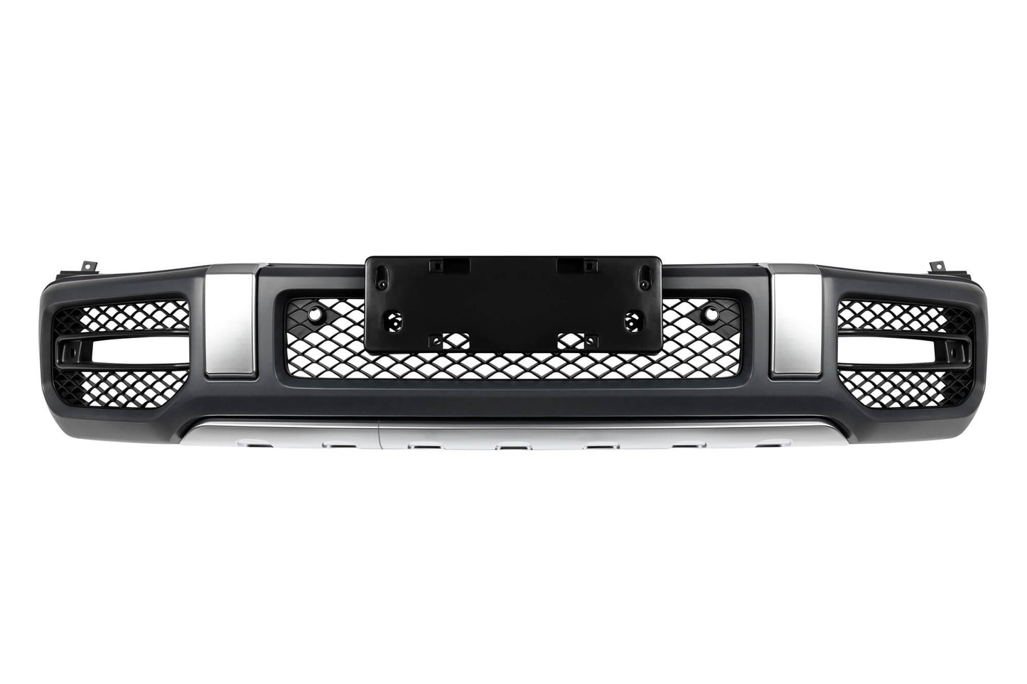 Kit tuning bară față tip 63 compatibil cu Mercedes G class W464 (după 2018), cu PDC, grilă, capace faruri, aripi laterale