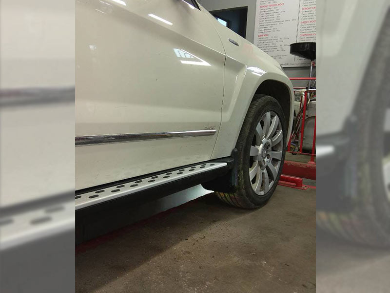 Set de aparatori noroi fata si spate pentru Mercedes GLK X204 (2008-2015), cu praguri laterale