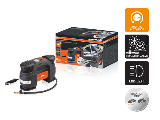 Compresor anvelope Osram TYREinflate 830, 5.5 bar, 12V, 90dB