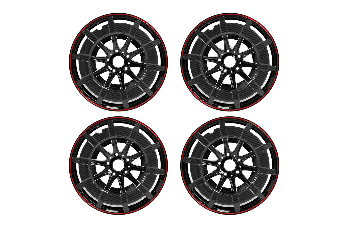 900 22" inch 5x130 forged rims with carbon caps, compatible with Mercedes G-Class W464 (from 2018)