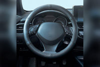 Husa volan Carpassion din piele, marimea XL 42-44cm, neagra, fara cusaturi