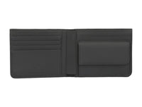 Mercedes leather wallet, with decorative metallic logo and RFID protection