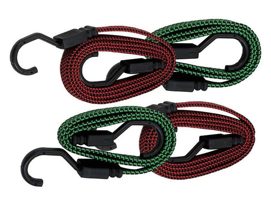 Set de 4 corzi elastice Petex cu carlige pentru fixarea bagajelor