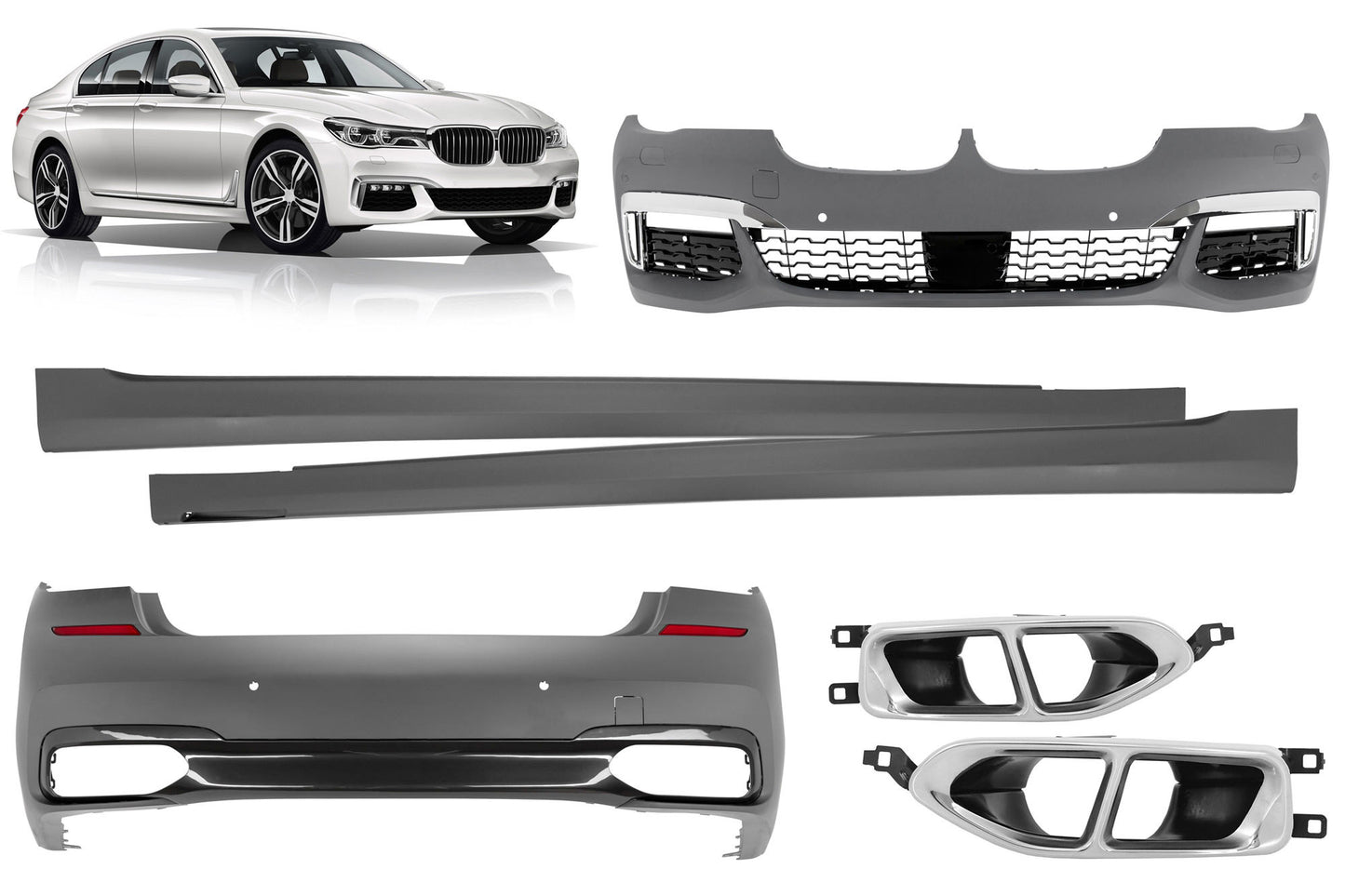 Bodykit M Sport pentru BMW Seria 7 G12 (după 2015)