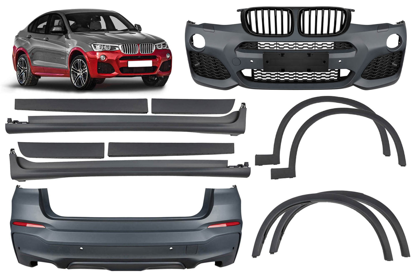 Kit caroserie M Technik compatibil cu BMW X4 F26 (după 2014)