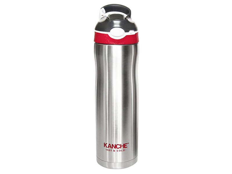 Kanche Metal Termos Sport Cu Mine cu Panglică Roșie 600ml