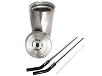 Kanche Cristal stainless steel thermal mug with straw, 500 ml