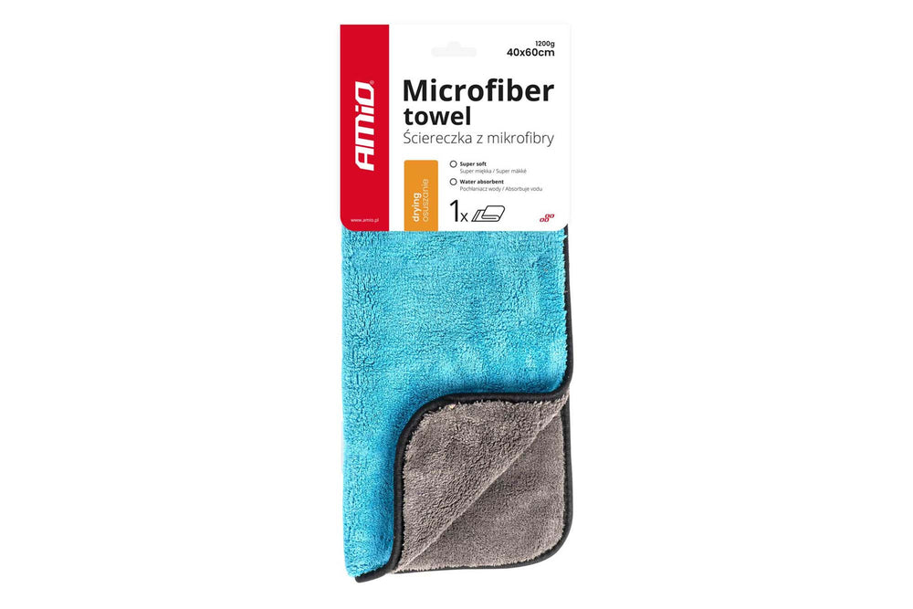 Lavetă microfibră Amio pentru uscat 40x60 cm, 1200 g/m²