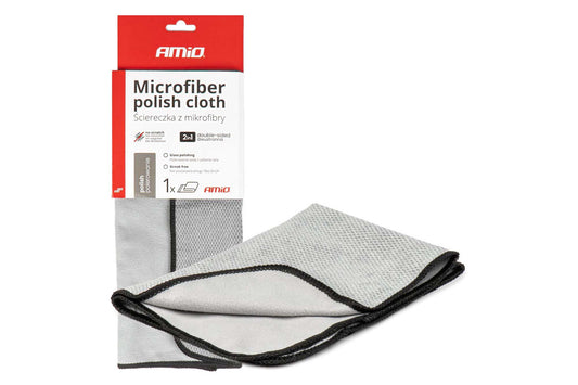 Lavetă microfibră Amio pentru lustruire auto 30x40 cm, 1 bucată