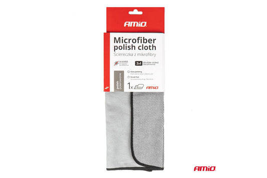 Lavetă microfibră Amio pentru lustruire auto 30x40 cm, 1 bucată