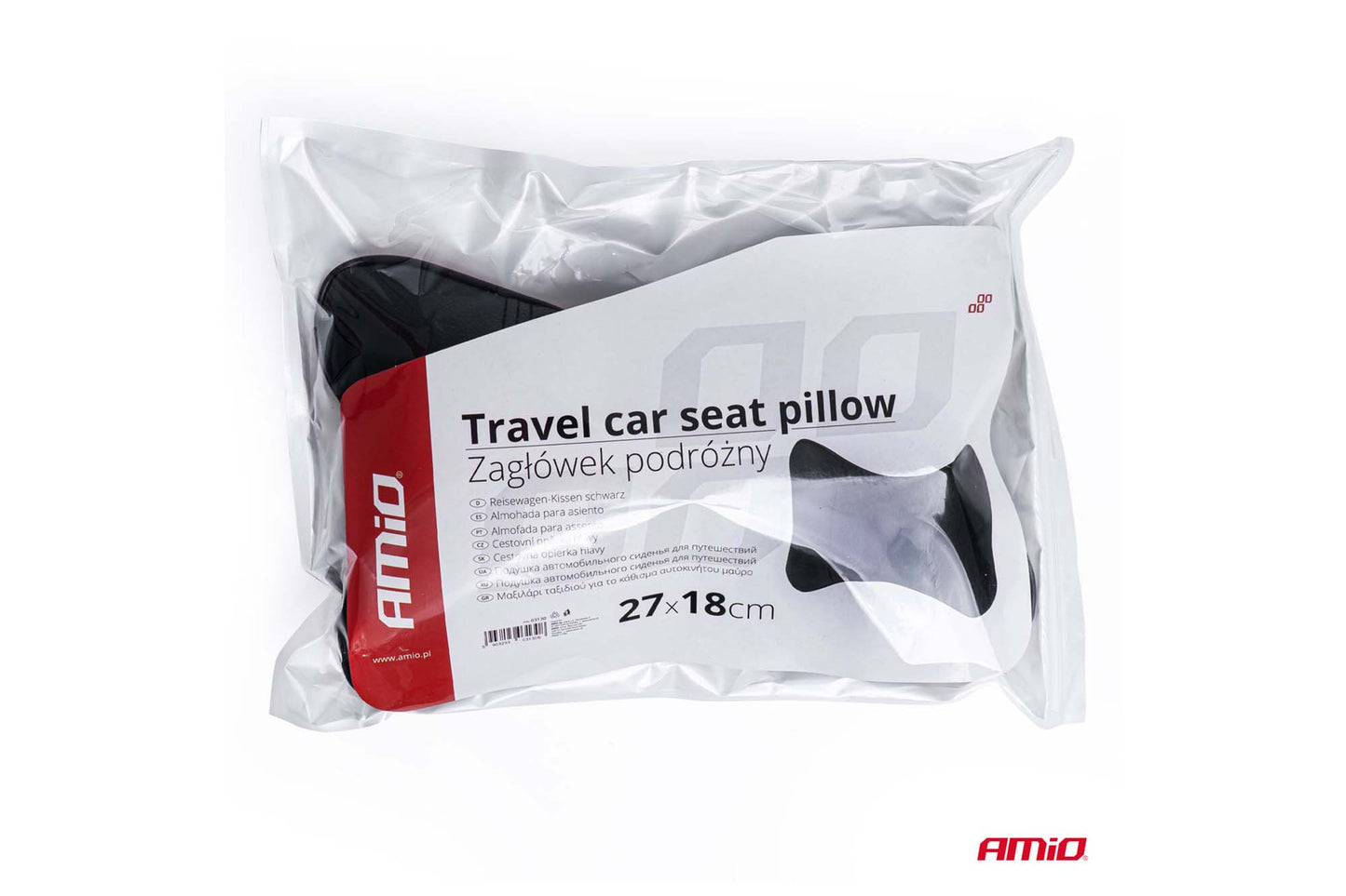 Perna mini Amio pentru tetiera scaun, 1 bucata, neagra