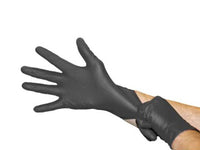 AMPri SolidSafety High Grip Nitrile Gloves, 100 pieces, black