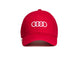Audi original baseball cap, red, with embroidered white logo