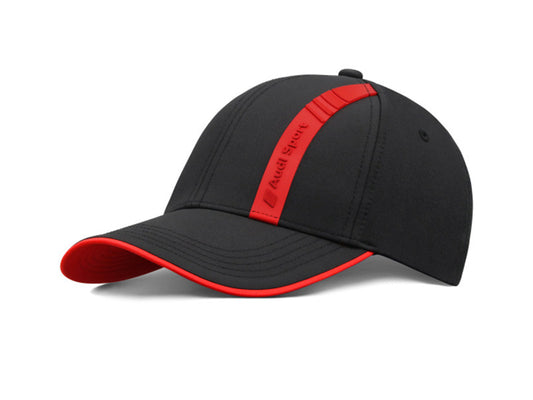Sapca originala Audi Sport, neagra, cu linie rosie