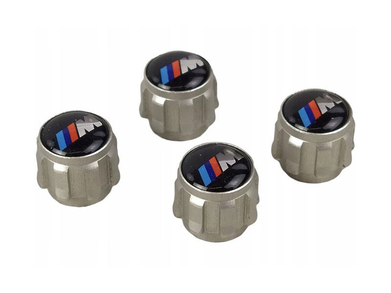 Original BMW valve caps, 4 pieces, with M Power logo
