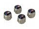 Original BMW valve caps, 4 pieces, with M Power logo