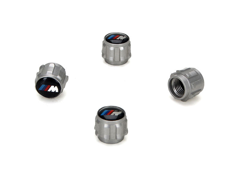 Original BMW valve caps, 4 pieces, with M Power logo