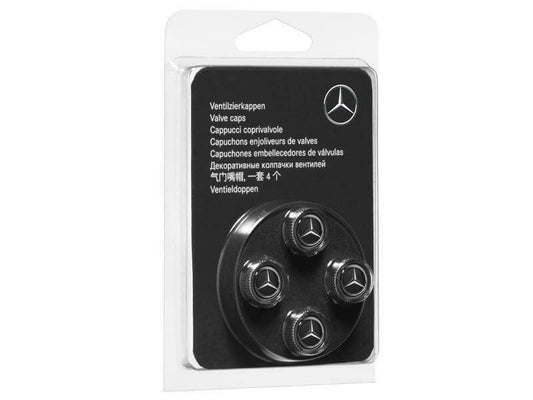 Capace valve originale Mercedes, cromate, set 4 bucati