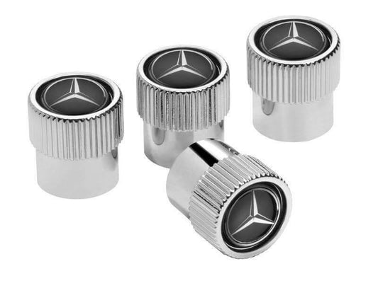 Capace valve originale Mercedes, cromate, set 4 bucati