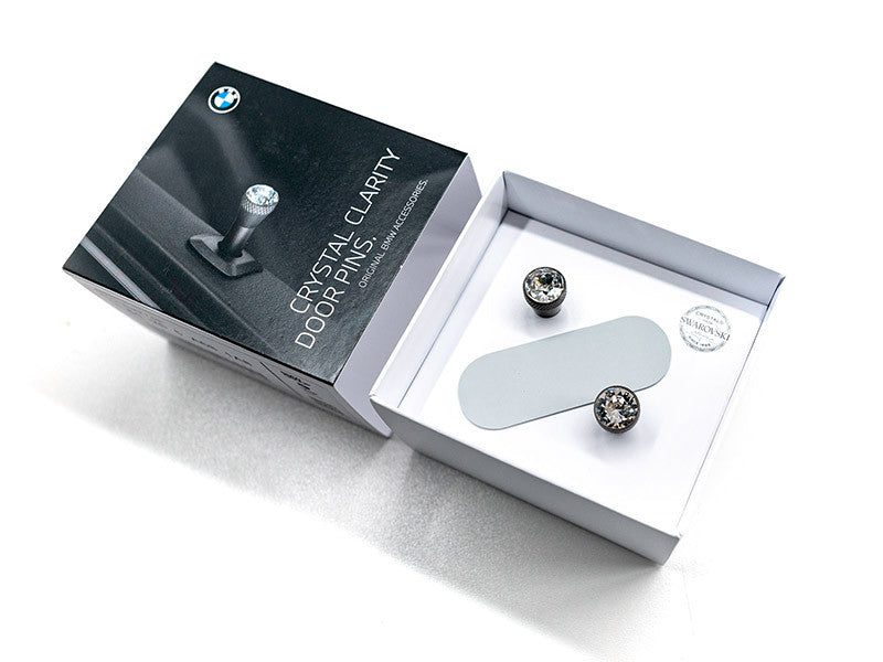 Pini originali pentru închiderea ușilor BMW cu pietre Swarovski, 2 bucăți
