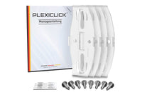 Plexiclick® - Suport invizibil pentru numar de inmatriculare, transparent