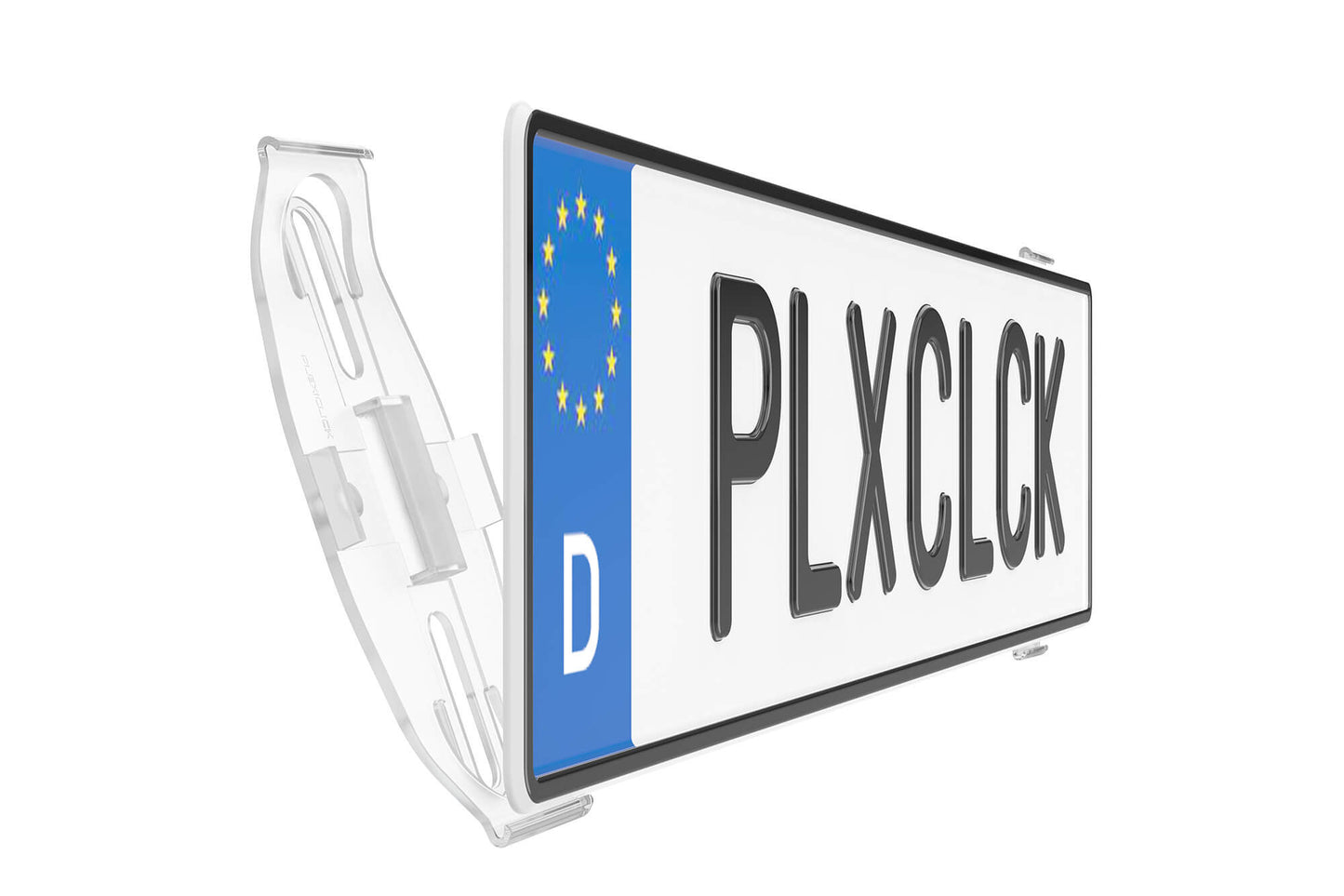 Plexiclick® - Suport invizibil pentru numar de inmatriculare, transparent