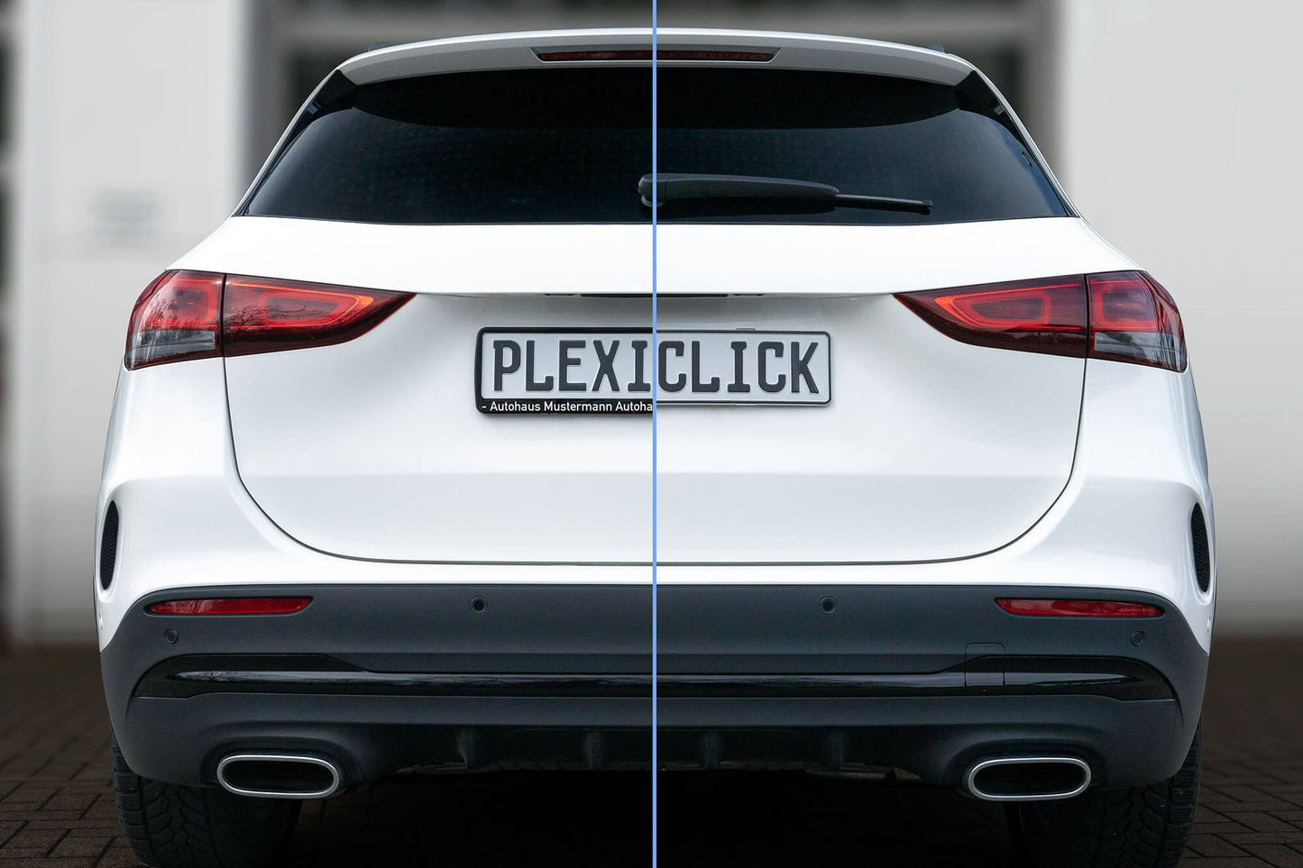 Plexiclick® - Suport invizibil pentru numar de inmatriculare, transparent