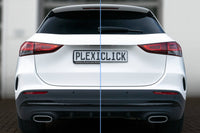 Plexiclick® - Suport invizibil pentru numar de inmatriculare, transparent