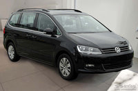 Protectie pentru bara spate Avisa - Volkswagen Sharan dupa 2010, culoare neagra