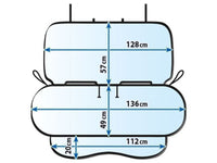 Husa scaun spate Kegel Junior Duo, dimensiuni 106x128 cm